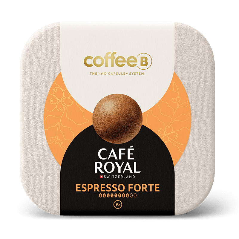 Espresso Forte
Aromatisch, intensiv und komplex.
Mit den Geschmacksnoten Brombeere, Kakao und Muskat.